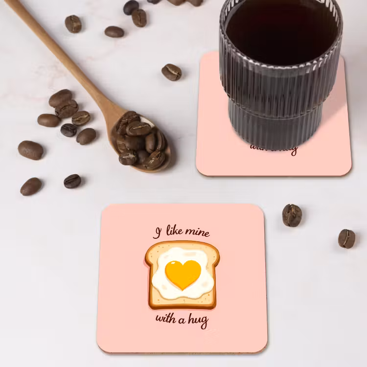 Onderzetter - Brood - Illustratie - Quote - Roze — 4