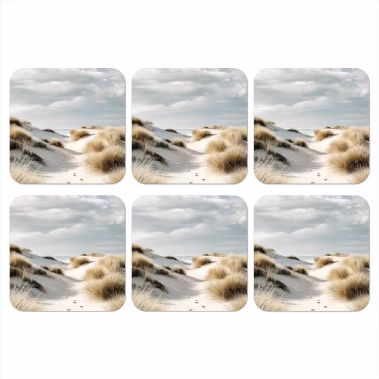 Onderzetter - Duinen - Gras - Sporen - Wolken — 1