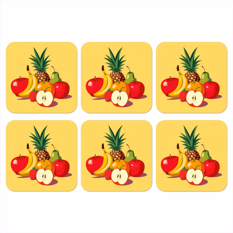 Onderzetter - Fruit - Illustratie - Kleurrijk — 1