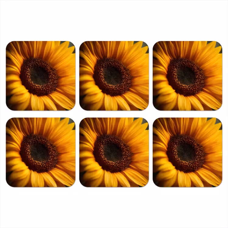 Onderzetter - Geel - Zonnebloem - Zomers — 1