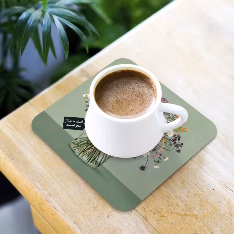 Onderzetter - Bloemen - Vaas - Kaartje — 2