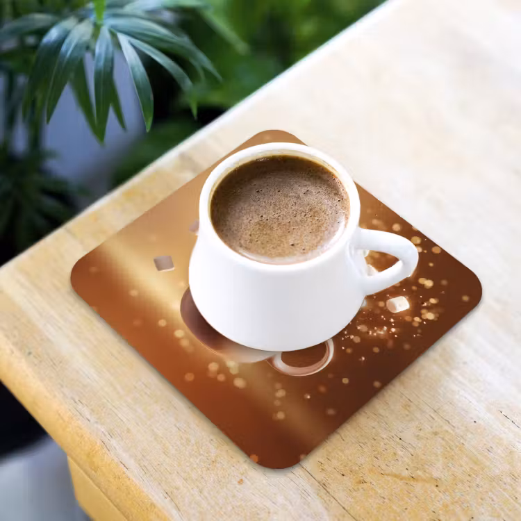 Onderzetter - Chocomelk - Drinken - Warm - Bruin — 2