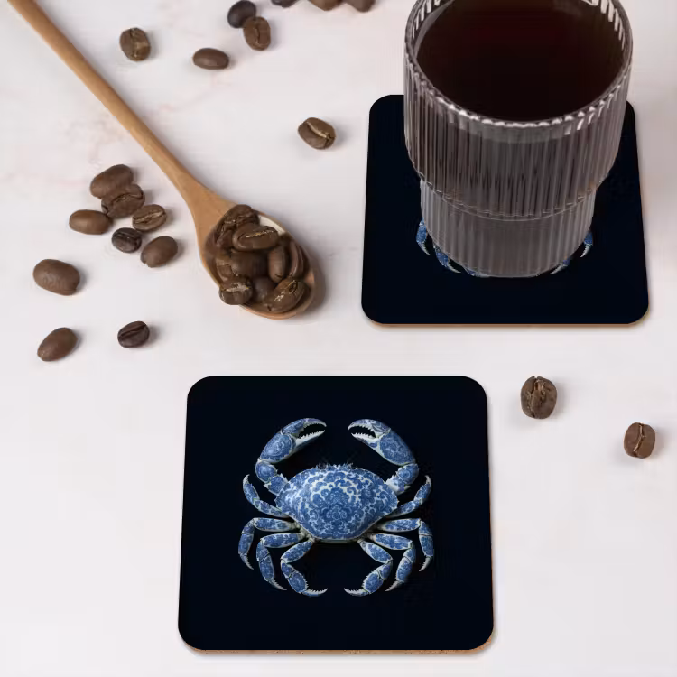 Onderzetter - Krab - Delfts blauw - Dieren — 4