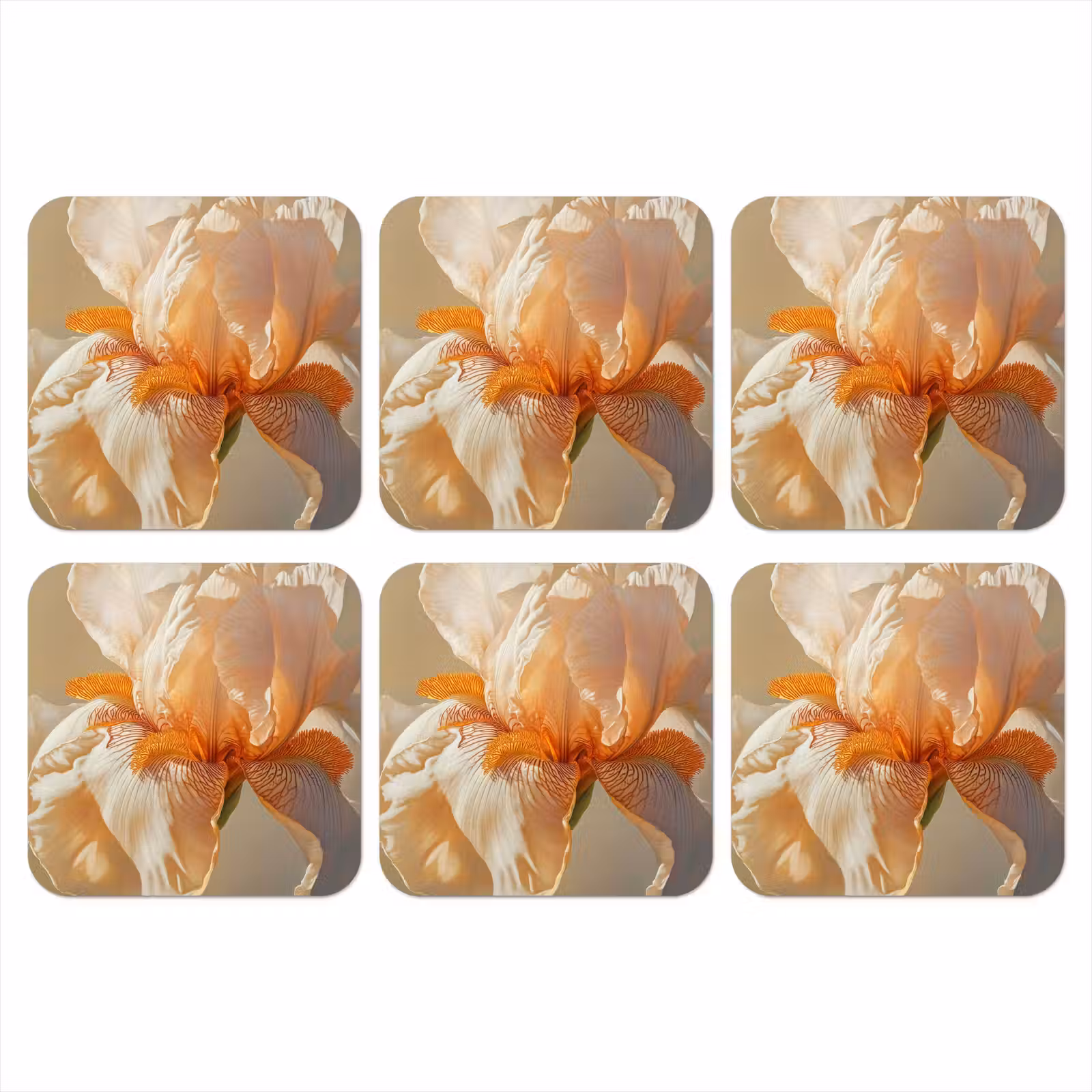 Onderzetter - Close up - Oranje - Iris — 1