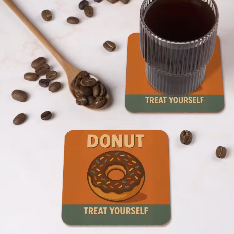 Onderzetter - Donut - Spikkels - Kleurrijk - Quote — 4