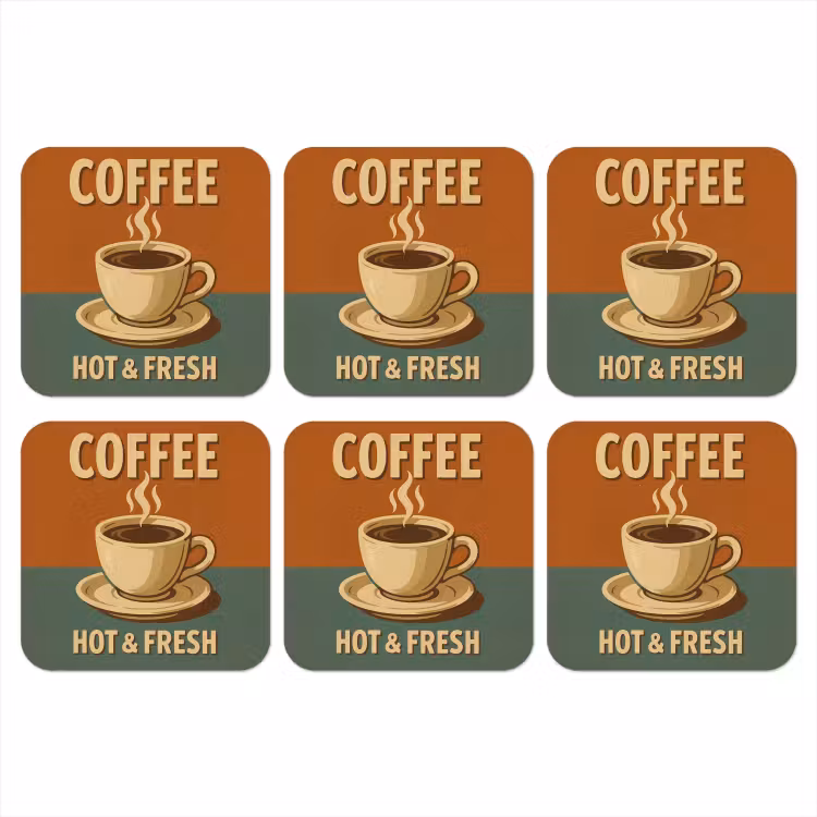 Onderzetter - Koffie - Kop - Vintage - Quote — 1