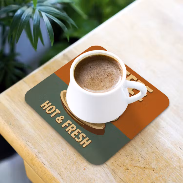 Onderzetter - Koffie - Kop - Vintage - Quote — 2