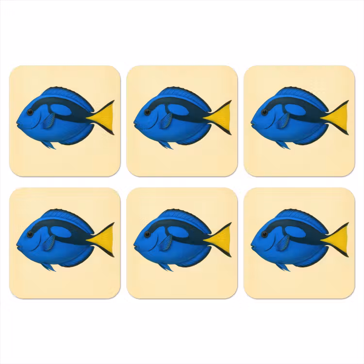 Onderzetter - Blauw - Dory - Vis - Staartvin — 1