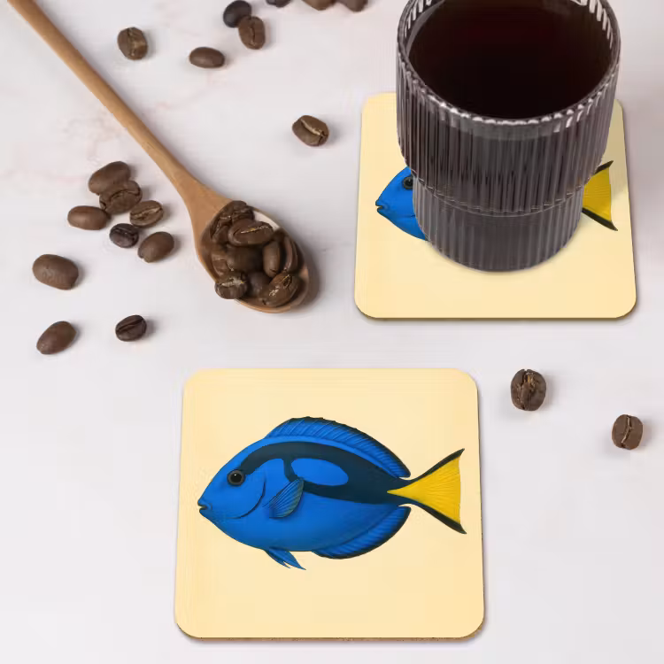 Onderzetter - Blauw - Dory - Vis - Staartvin — 4