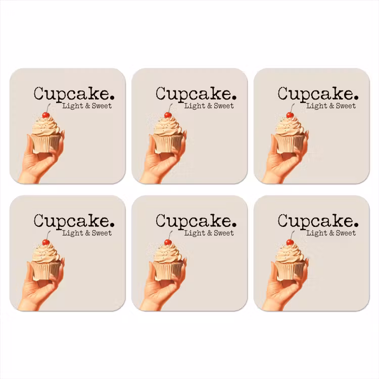 Onderzetter​ - Cupcake - Zoet - Kers — 1