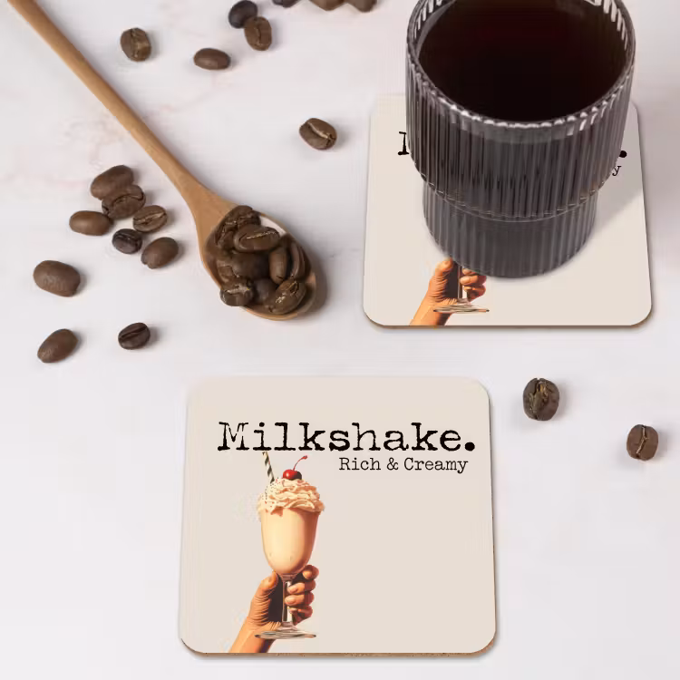 Onderzetter - Milkshake - Kers - Rietje — 4