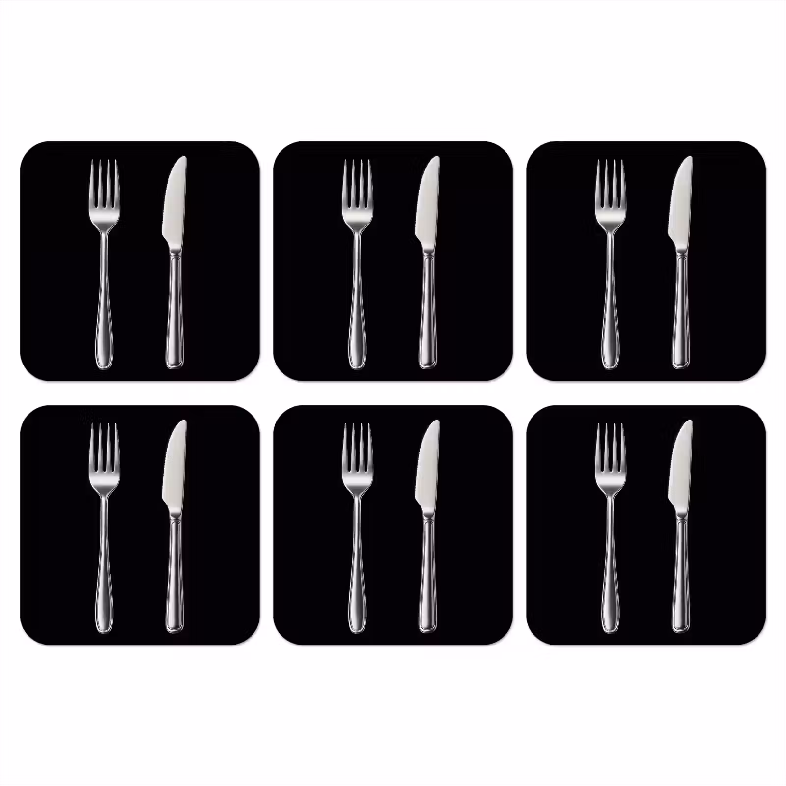 Onderzetter - Bestek - Klassiek - Elegant — 1