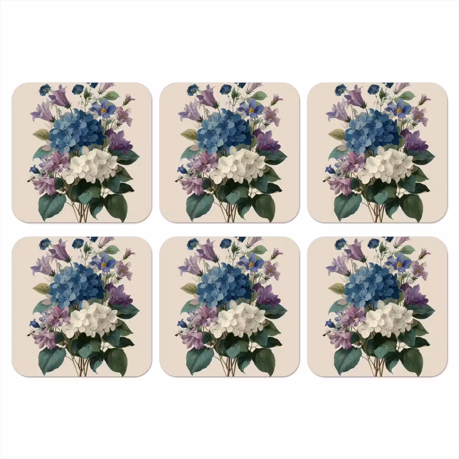 Onderzetter - Bloemen - Gedetailleerd - Rust - Realistisch — 1