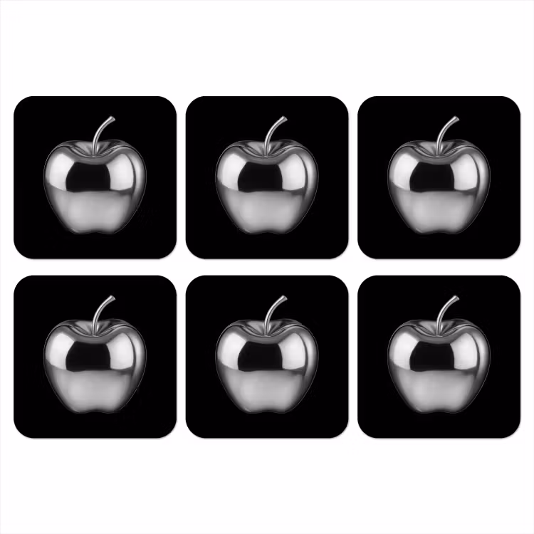 Onderzetter - Appel - Metallic - Symmetrisch — 1
