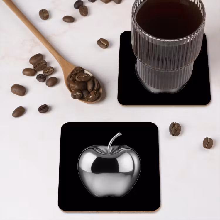 Onderzetter - Appel - Metallic - Symmetrisch — 4