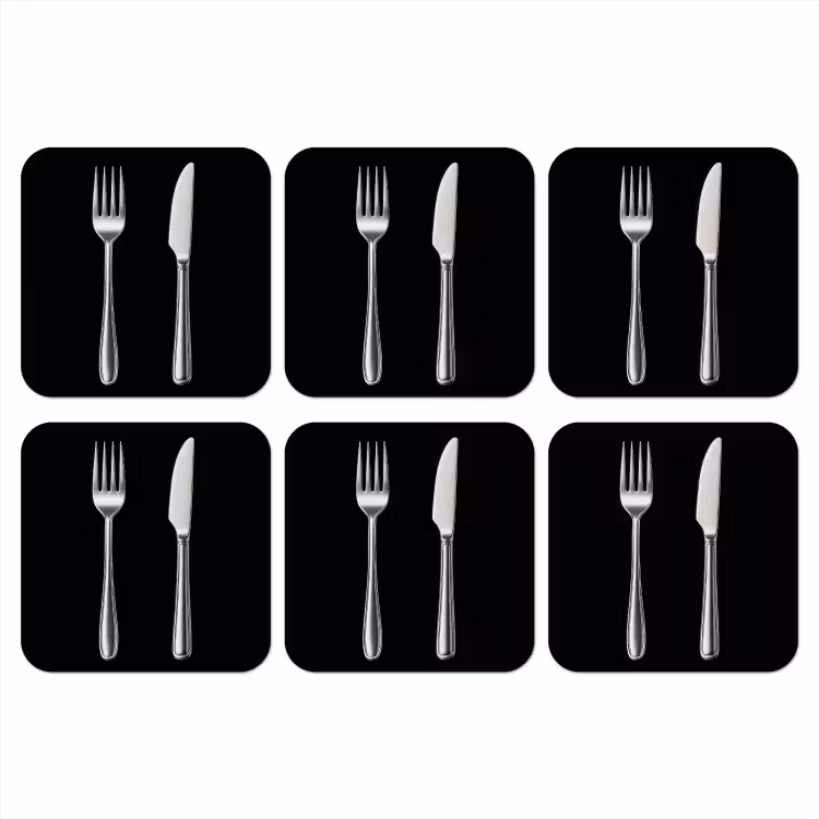 Onderzetter - Bestek - Klassiek - Elegant — 1