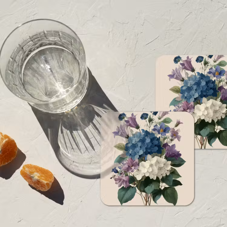 Onderzetter - Bloemen - Gedetailleerd - Rust - Realistisch — 3