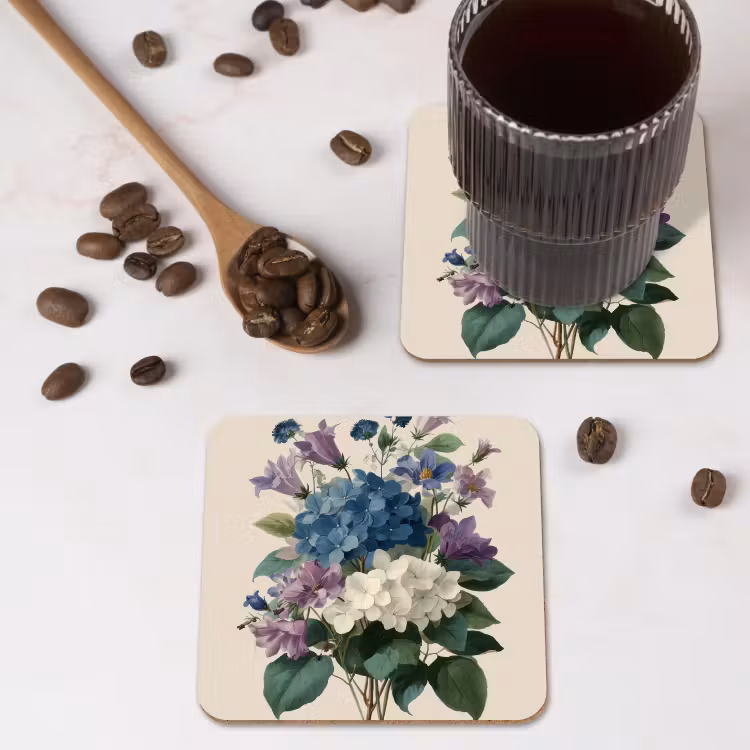 Onderzetter - Bloemen - Gedetailleerd - Rust - Realistisch — 4