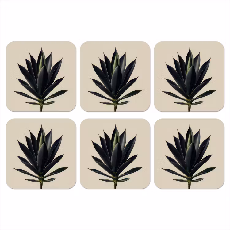Onderzetter - Agaveplant - Symmetrisch - Groen — 1