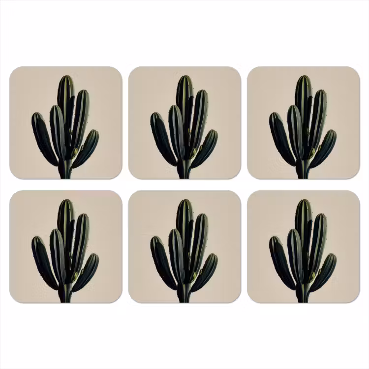 Onderzetter​ - Cactus - Subtiel - Groen — 1