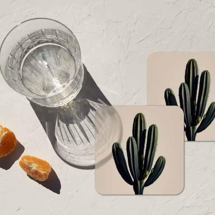 Onderzetter​ - Cactus - Subtiel - Groen — 3