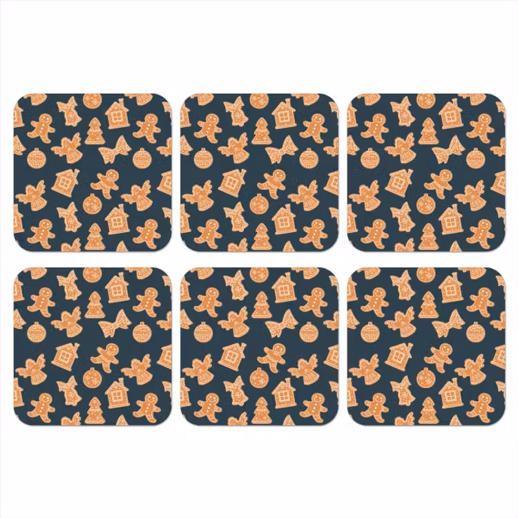 Onderzetter - Illustratie - Koekjes - Blauw — 1