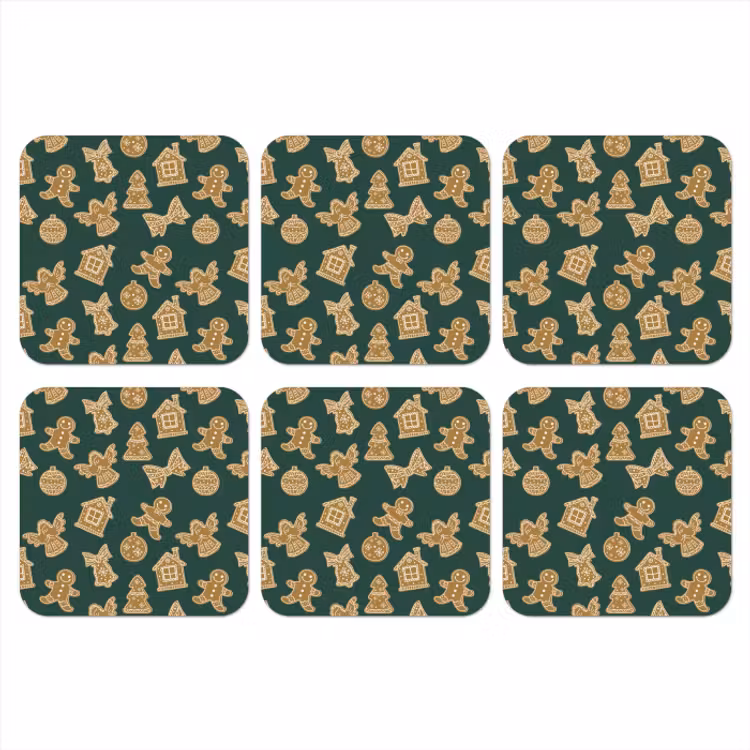 Onderzetter - Illustratie - Koekjes - Groen — 1