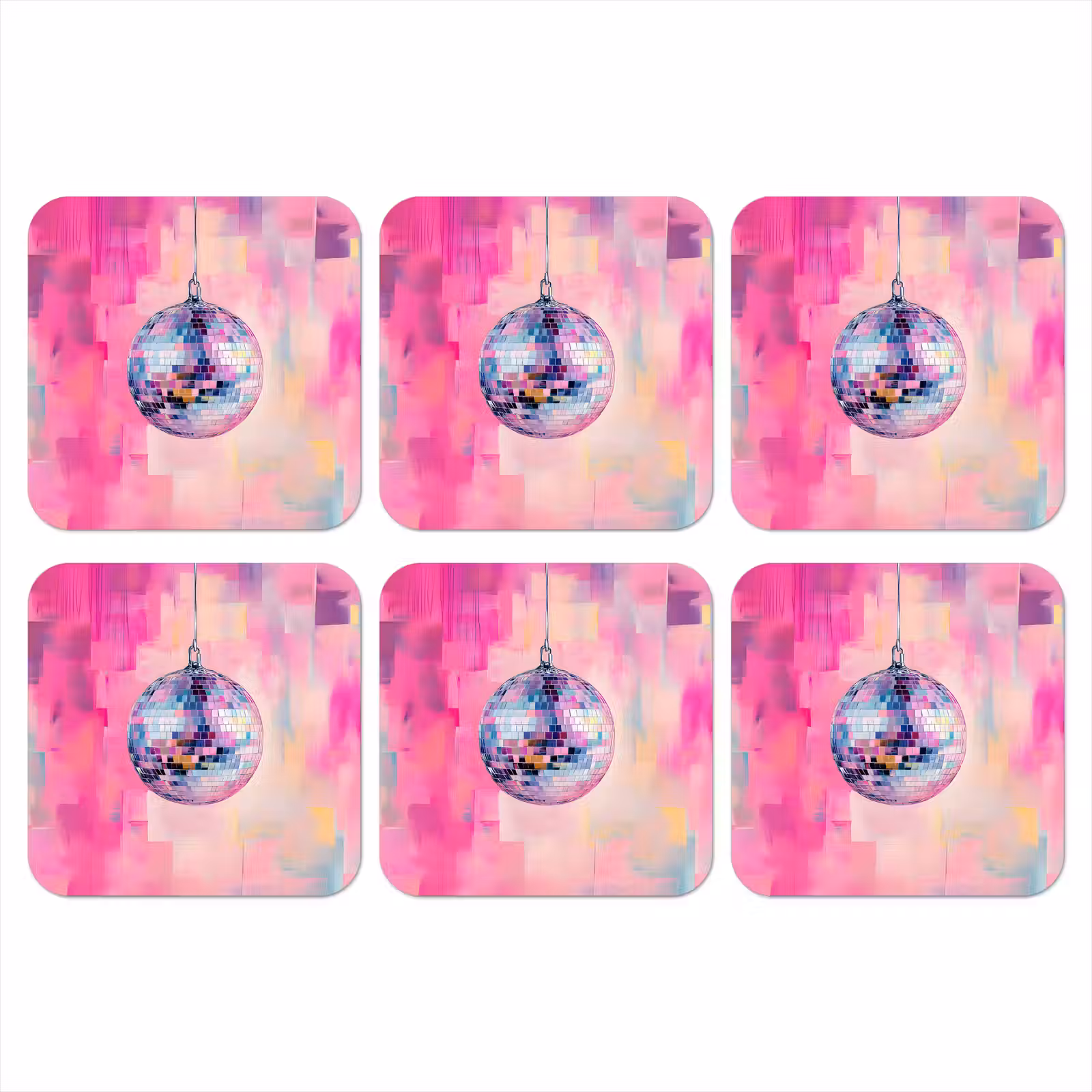 Onderzetter - Discobal - Pink - Verf — 1