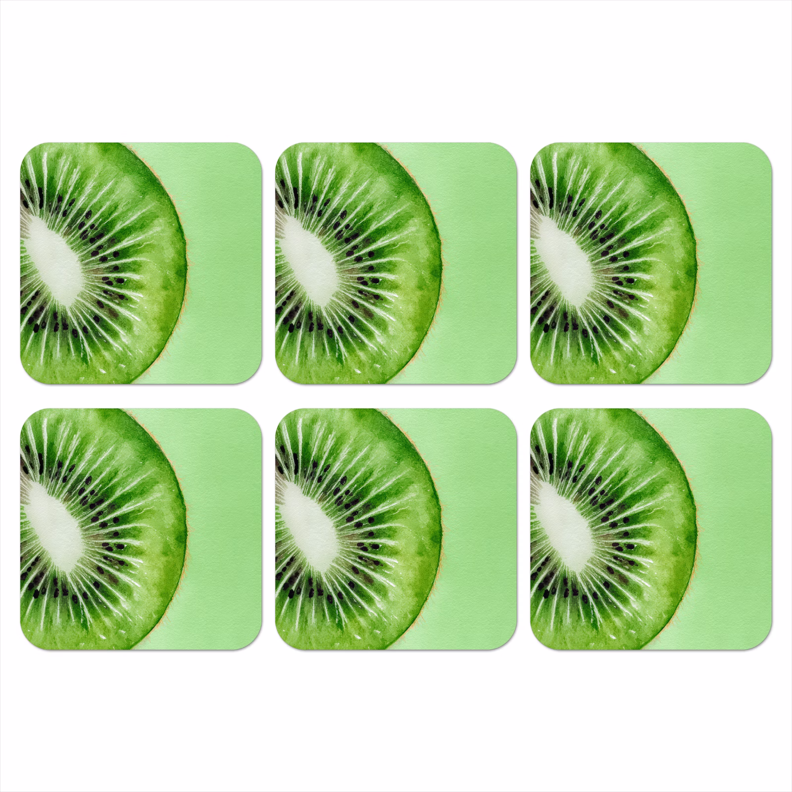 Onderzetter - Kiwi - Groen - Fris — 1