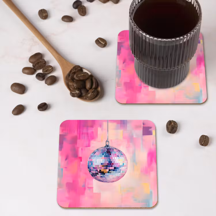 Onderzetter - Discobal - Pink - Verf — 4