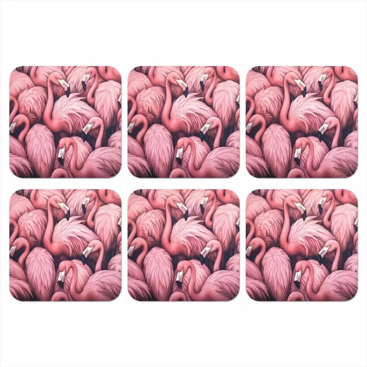 Onderzetter - Flamingo - Roze - Dieren — 1