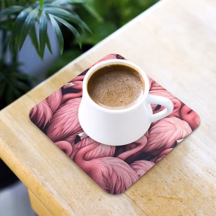 Onderzetter - Flamingo - Roze - Dieren — 2