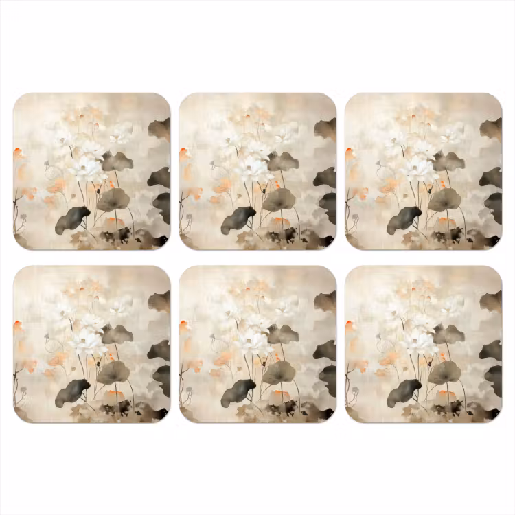Onderzetter - Bloemen - Japandi - Wabi sabi — 1