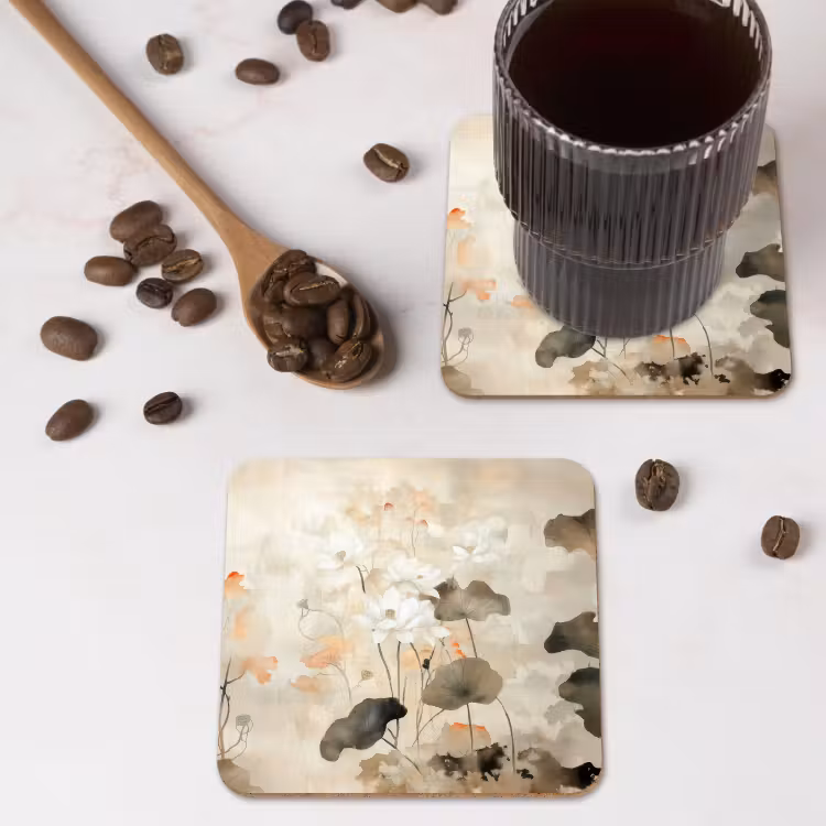 Onderzetter - Bloemen - Japandi - Wabi sabi — 4