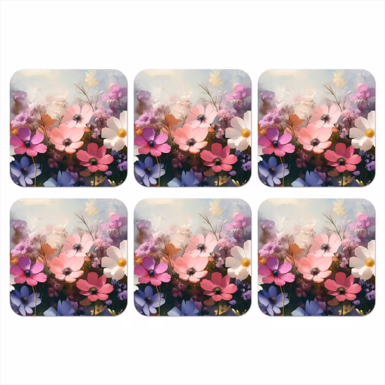Onderzetter - Bloemen - Kleurrijk - Bloei — 1