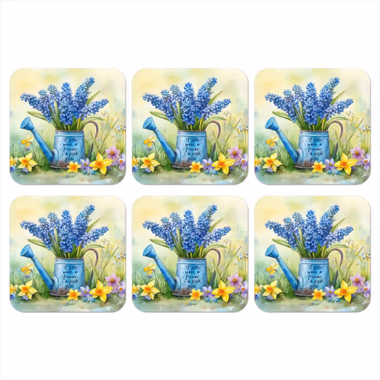 Onderzetter - Lavendelbloemen - Quote - Gieter — 1