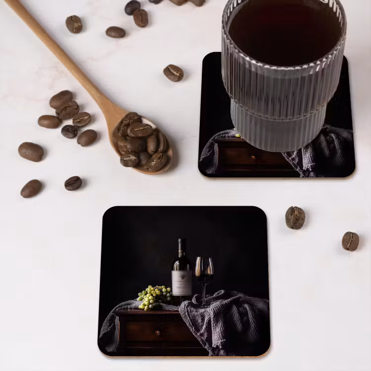 Onderzetter​ - Druiven - Wijn - Rood - Tafel — 4