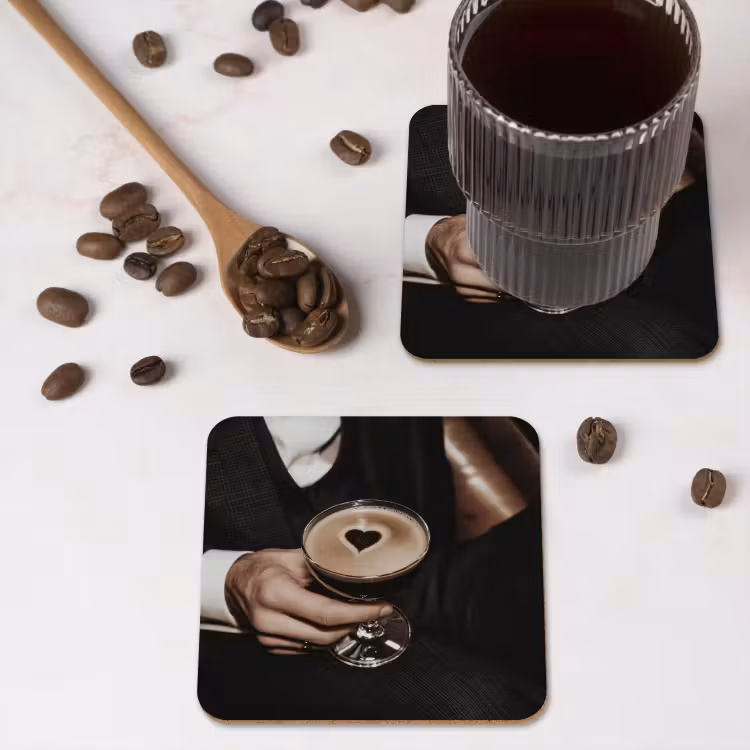 Onderzetter - Hartje - Cocktail - Espresso Martini - Hand — 4