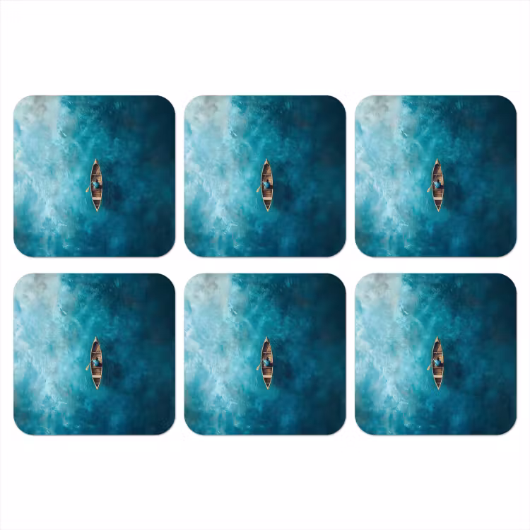 Onderzetter - Bootje - Water - Blauw — 1