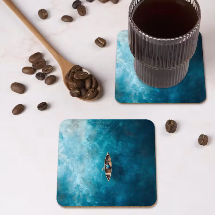 Onderzetter - Bootje - Water - Blauw — 4
