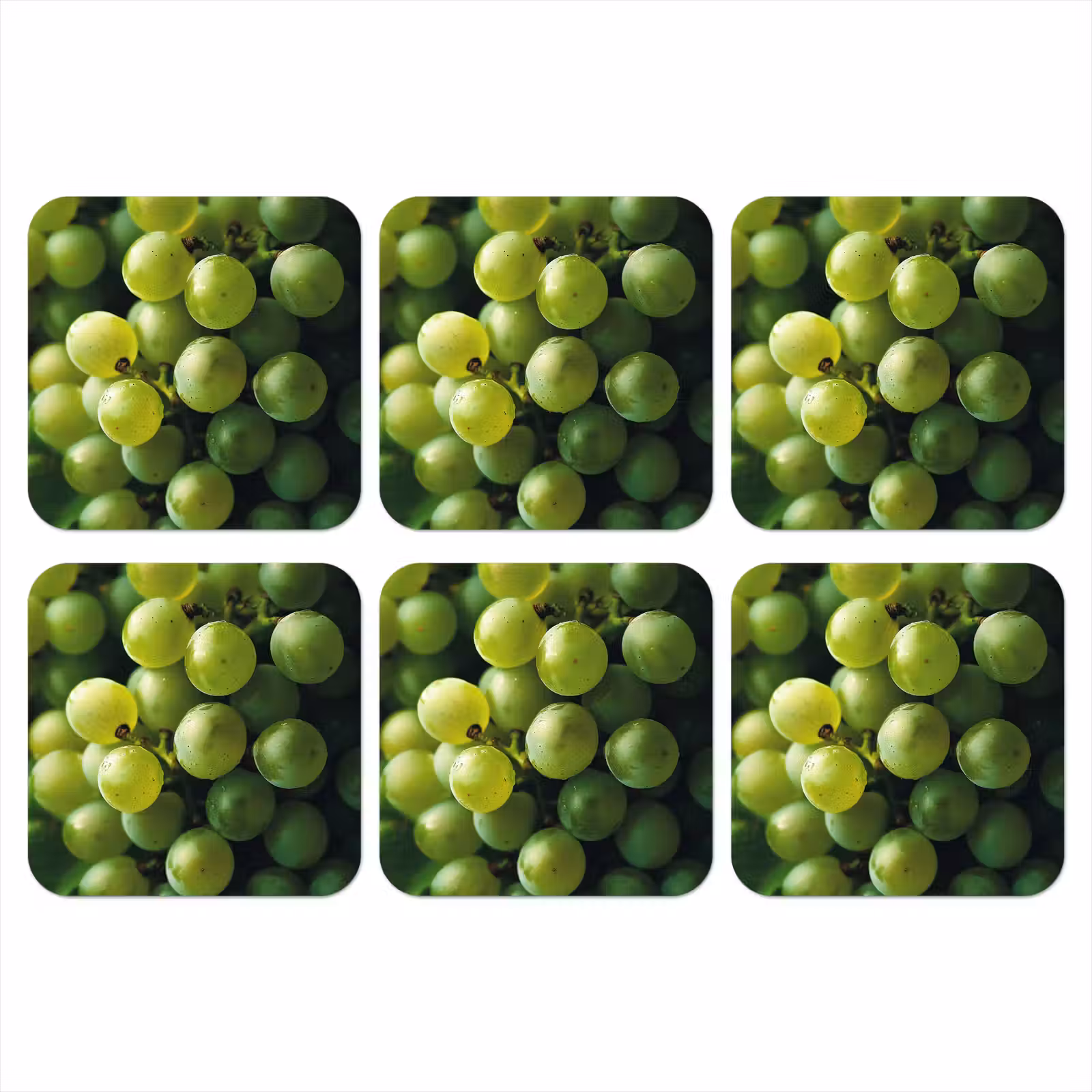 Onderzetter - Druiven - Tros - Groen — 1