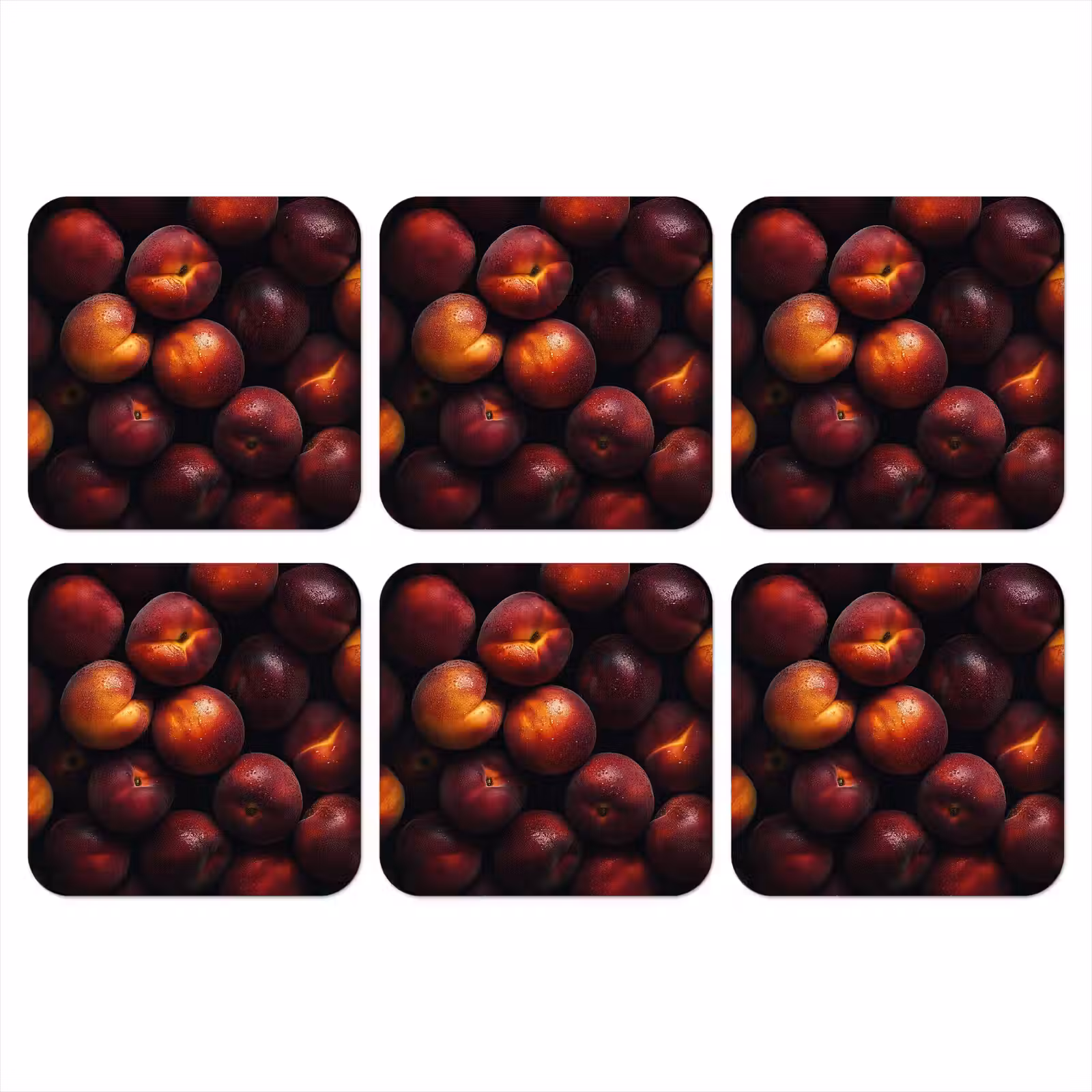 Onderzetter - Fruit - Close up - Nectarines — 1