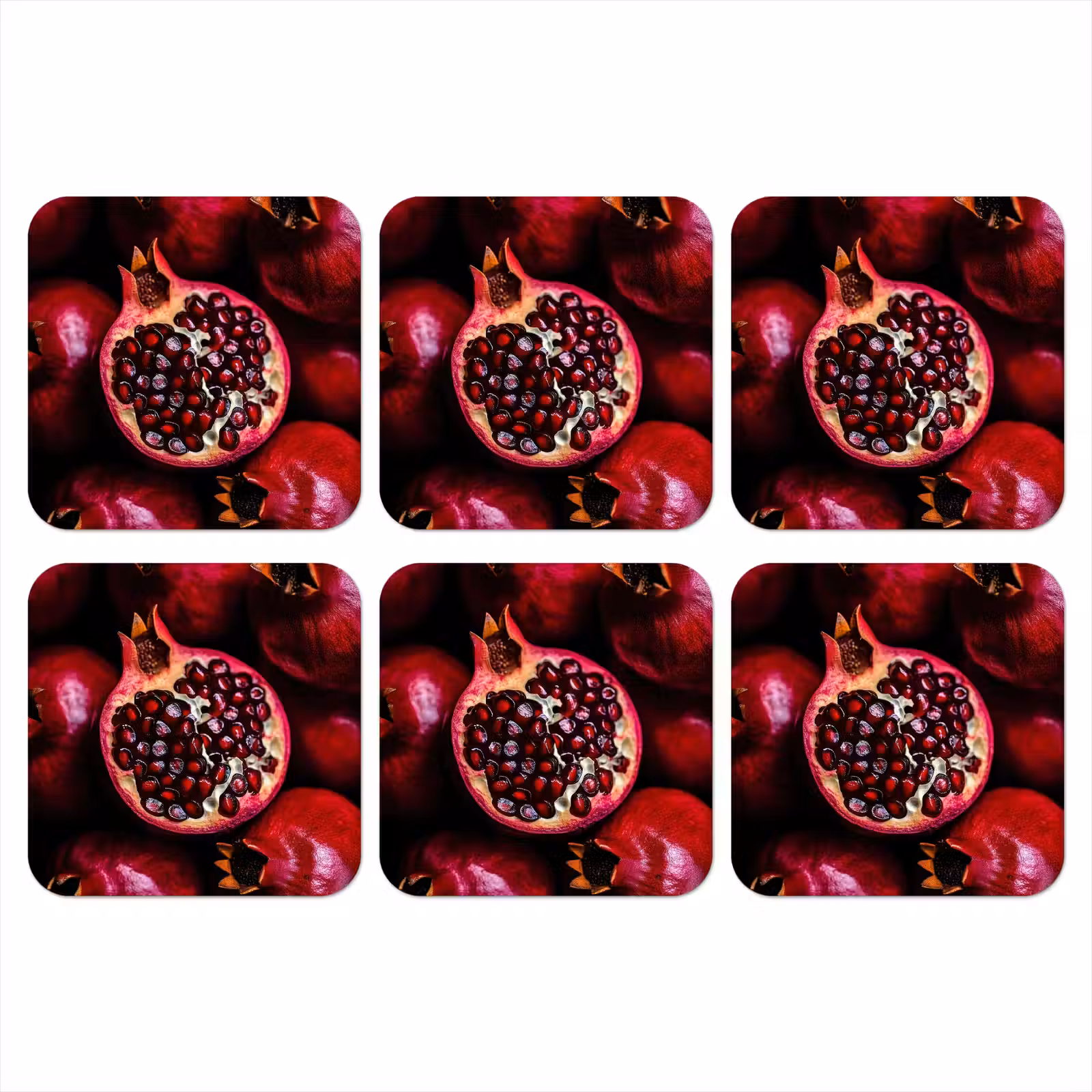 Onderzetter - Granaatappel - Rood - Fruit — 1