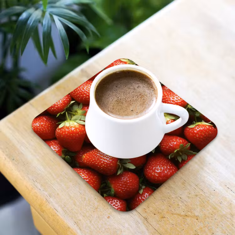 Onderzetter - Aardbei - Fruit - Rood — 2