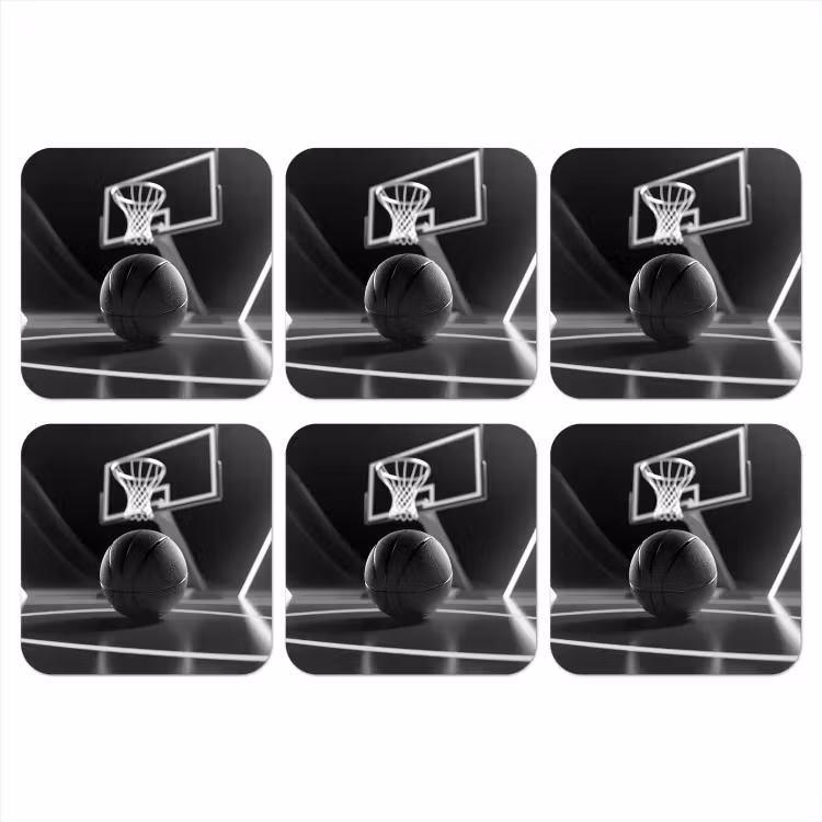 Onderzetter - Basketbal - Basketbalveld - Lichtlijnen — 1