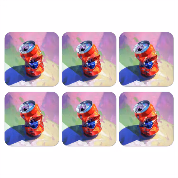 Onderzetter - Frisdrank - Blik - Paars — 1