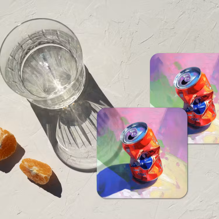 Onderzetter - Frisdrank - Blik - Paars — 3