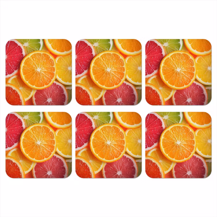Onderzetter - Fruit - Kleurrijk - Close up — 1