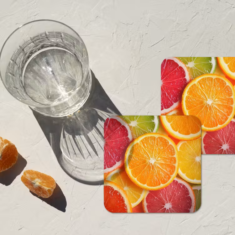 Onderzetter - Fruit - Kleurrijk - Close up — 3