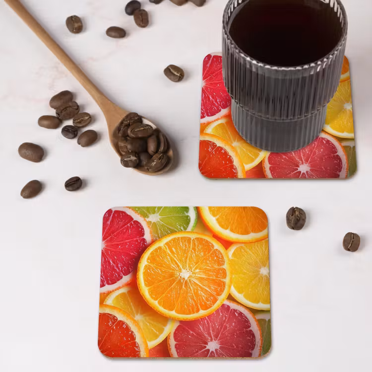 Onderzetter - Fruit - Kleurrijk - Close up — 4
